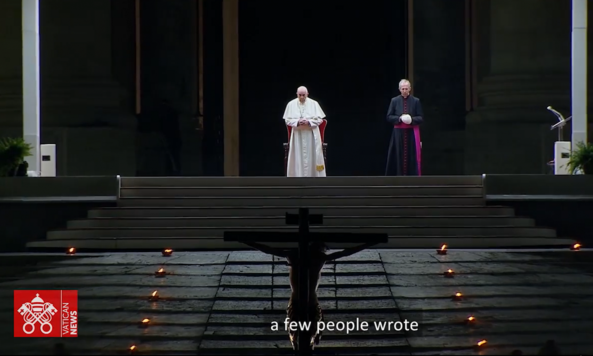 Still uit de video over de kruisweg van het Global Catholic Climate Movement
