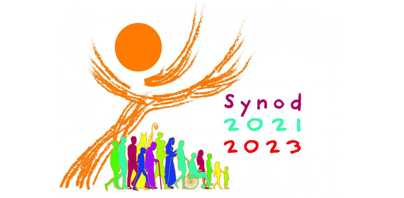 Logo van de bisschoppensynode over een synodale Kerk