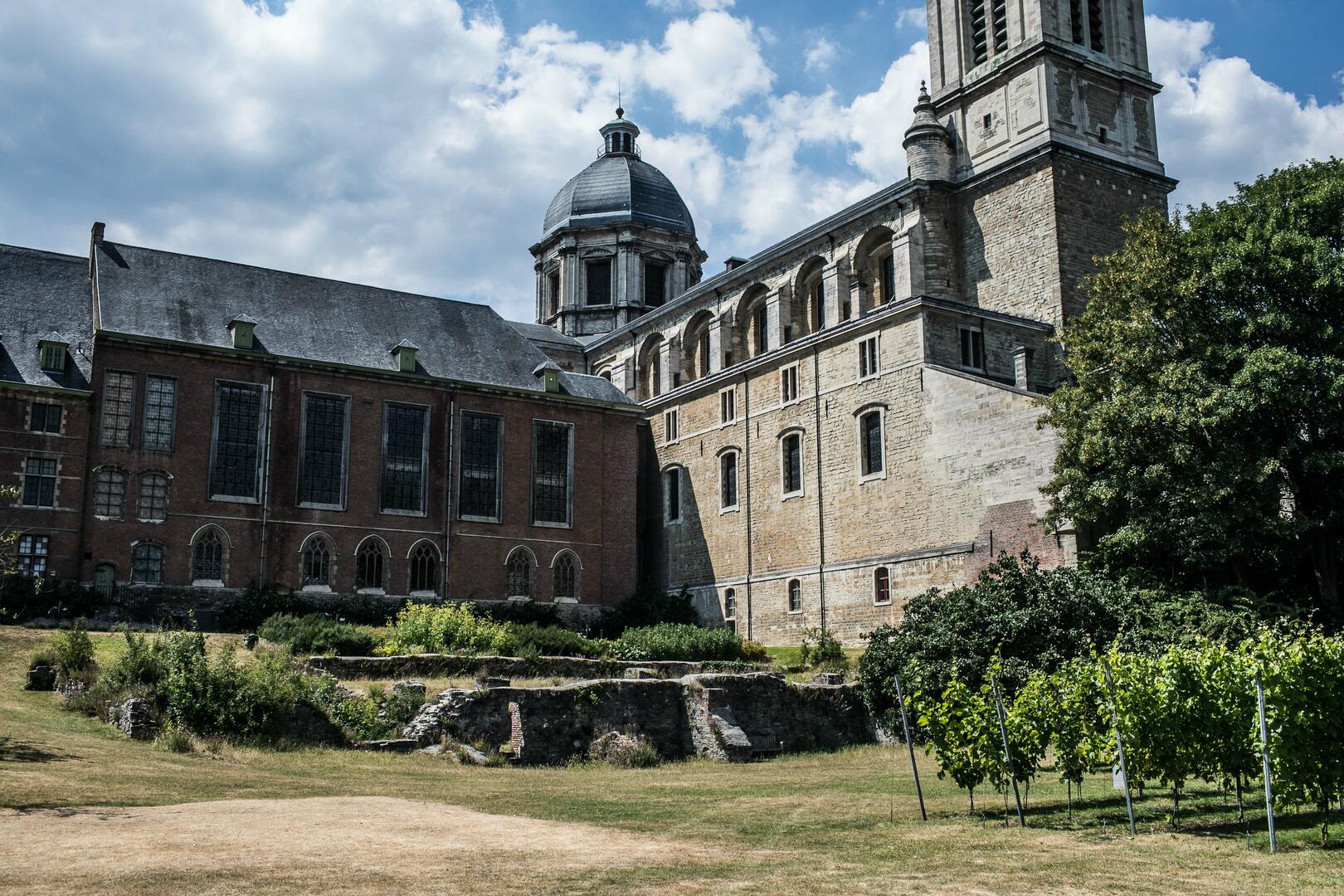 De tuin van de Sint-Pietersabdij