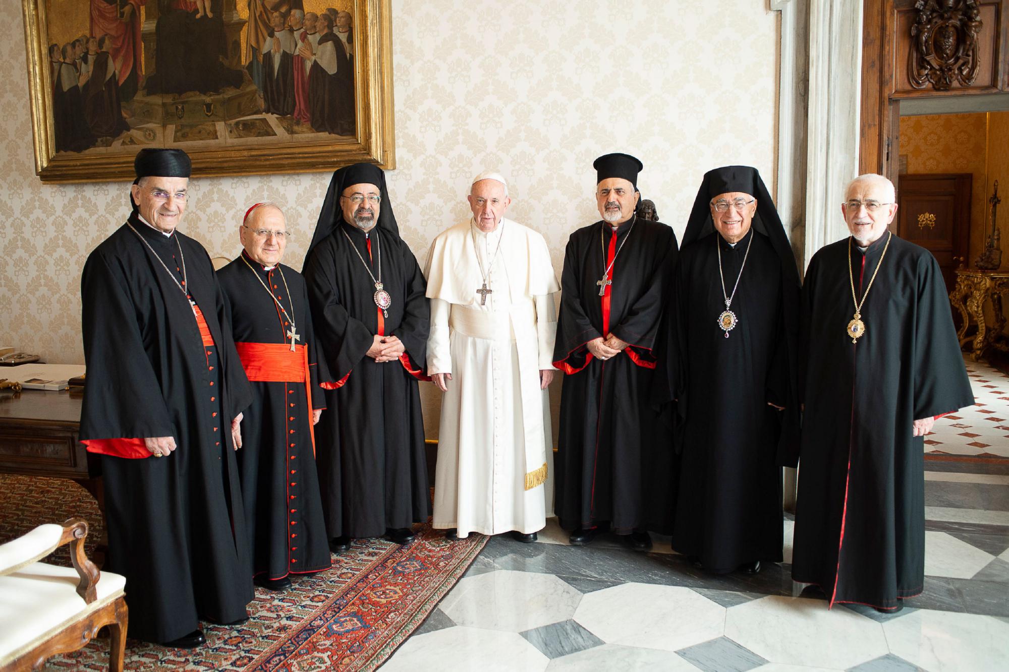 Gisteren vrijdag heeft paus Franciscus de zes patriarchen van de Oosterse Kerken in audiëntie ontvangen