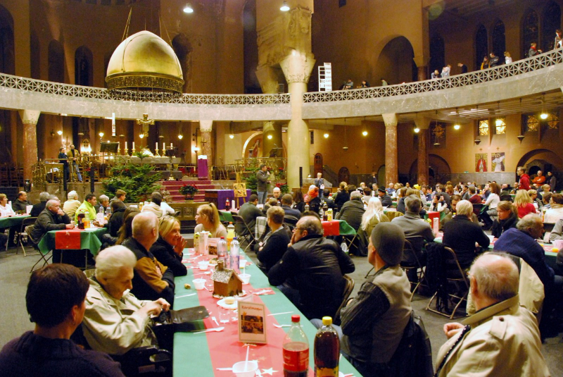 Kerstavond in de Antwerpse Sint-Laurentiuskerk 