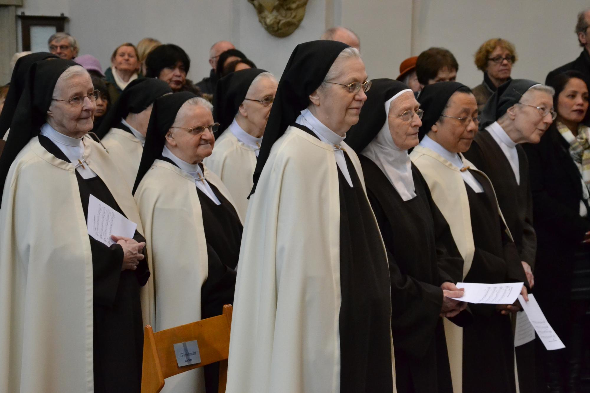 Het jubeljaar 550 jaar karmelietessen in Vilvoorde werd plechtig geopend op zondag 11 februari 2018