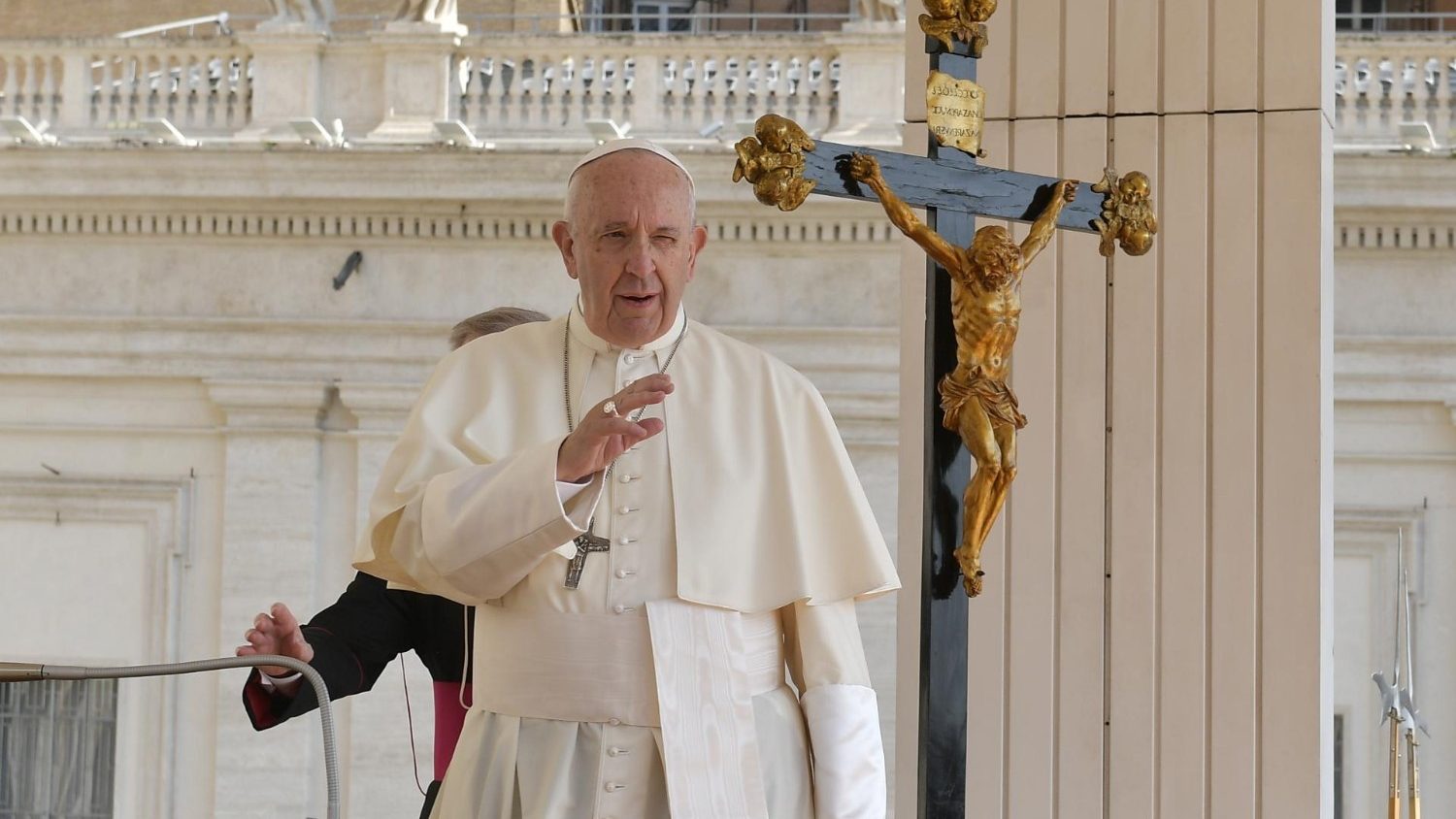 Paus Franciscus tijdens de algemene audiëntie van woensdag 5 juni 2019