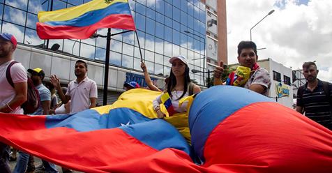 Straatprotest in Venezuela