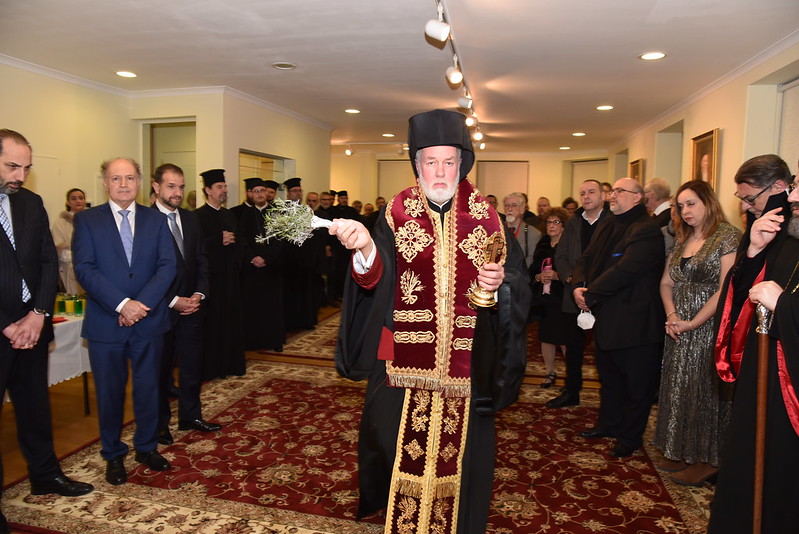 Metropoliet Athenagoras zegent het nieuwe 'Orthodox Centrum Ambiorix’ in Brussel in