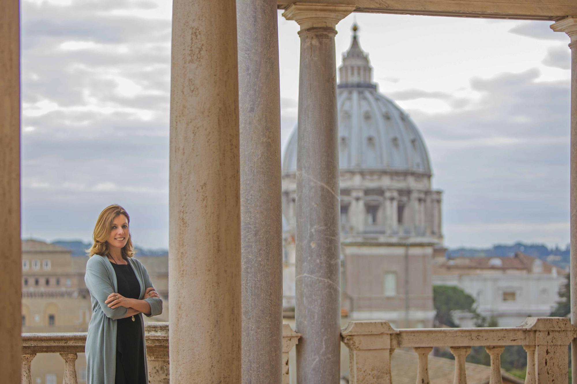 De gebouwen waarin onze collecties huizen, zijn de moeite waard, net als het uitzicht op Rome en het Vaticaan, vindt Barbara Jatta, directeur van de Vaticaanse musea 