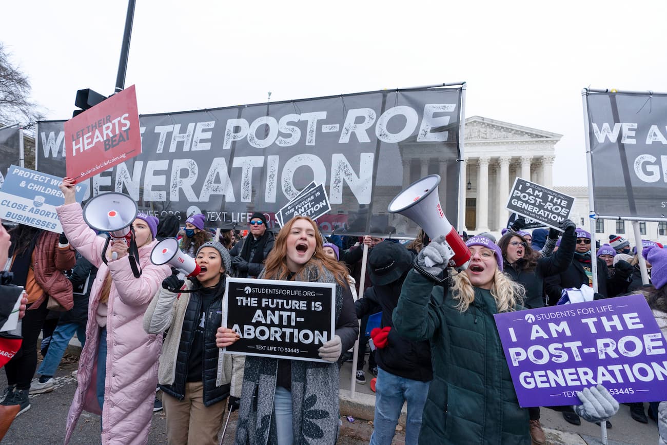 March for Life tegen het recht op abortus in Washington DC op 19 januari 2024