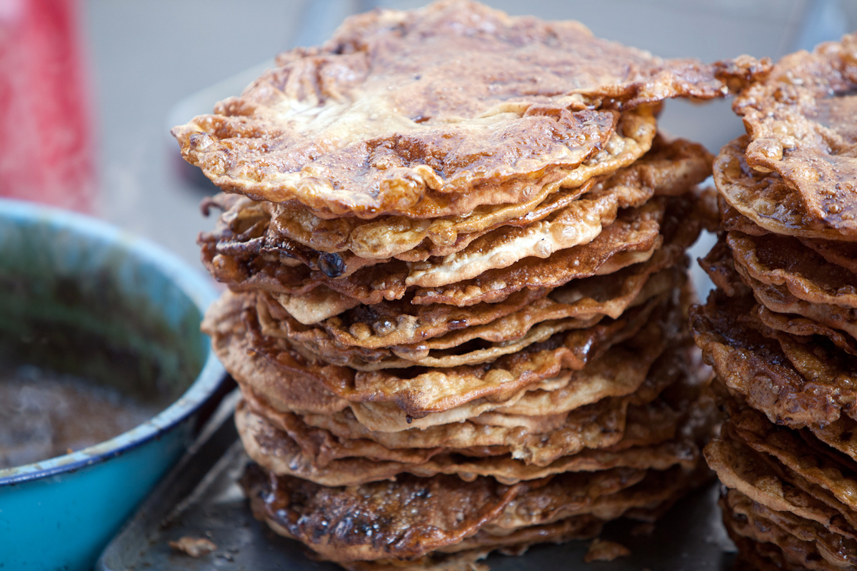 Buñuelos, een traditioneel gerecht op de feestdag van Onze-Lieve-Vrouw van Guadalupe