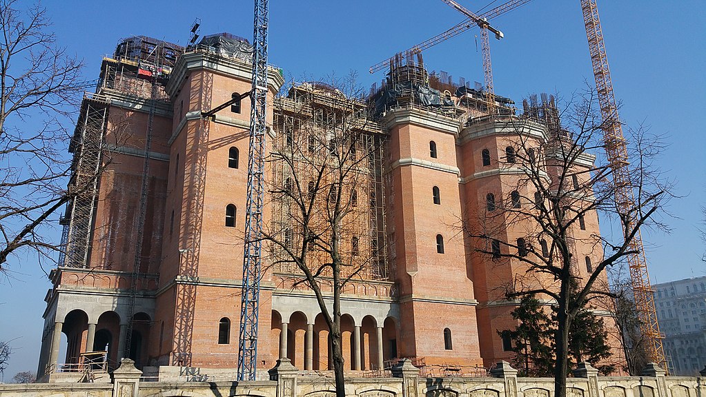 De nieuwe nationale kathedraal van Boekerest