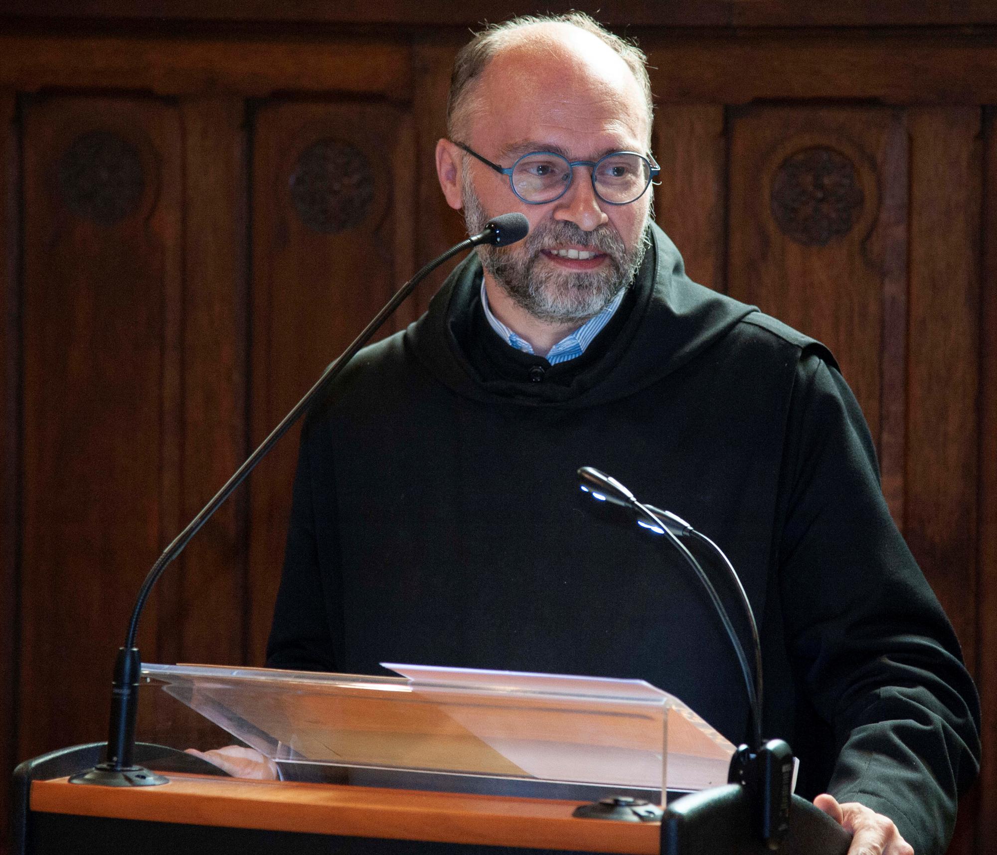 Dom Dirk Hanssens, prior-administrator van de Leuvense benedictijnenabdij Keizersberg