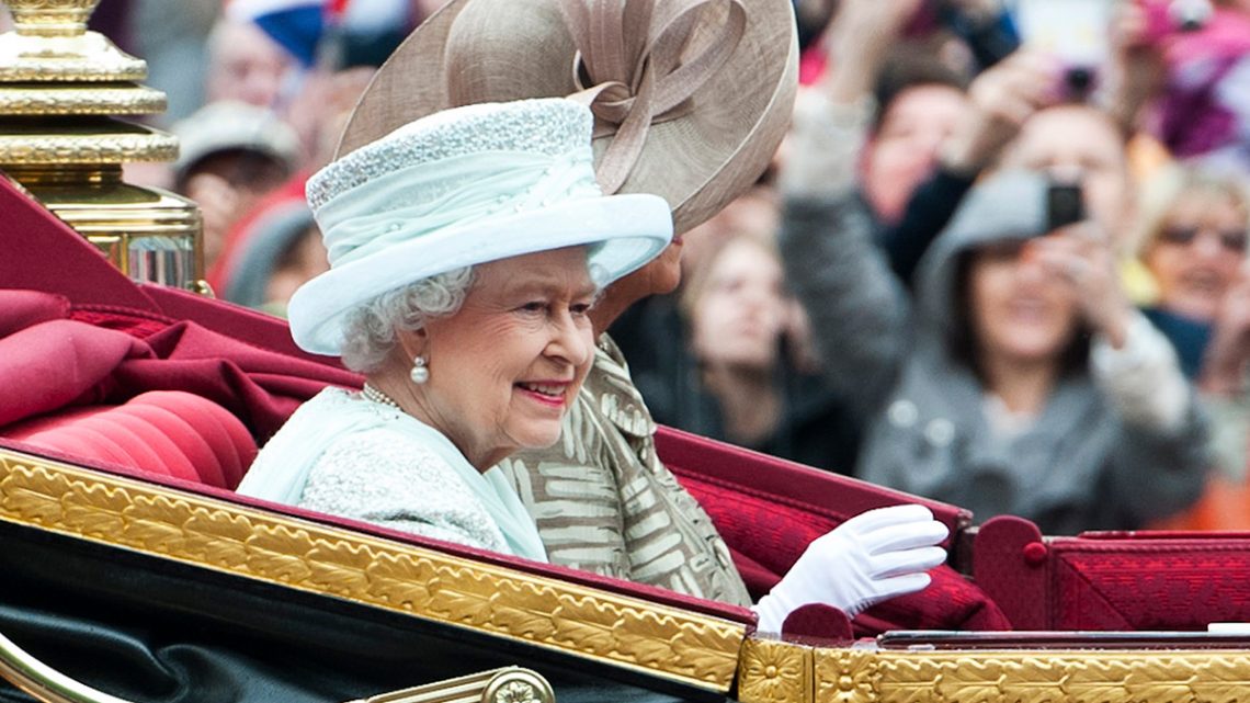 Koningin Elisabeth tijdens de viering van haar jubileum