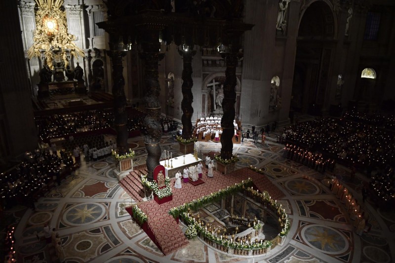 Viering met paus Franciscus