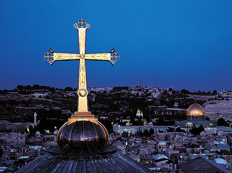 Golgothakruis van de H. Grafkerk in Jeruzalem © Paul Nagel