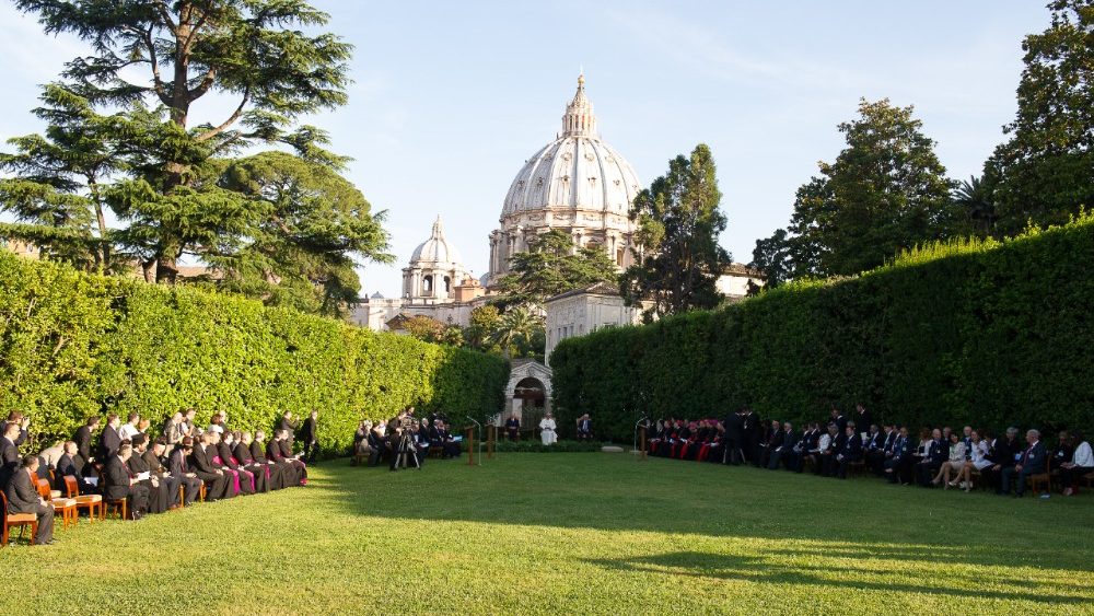 De tuin van het Vaticaan