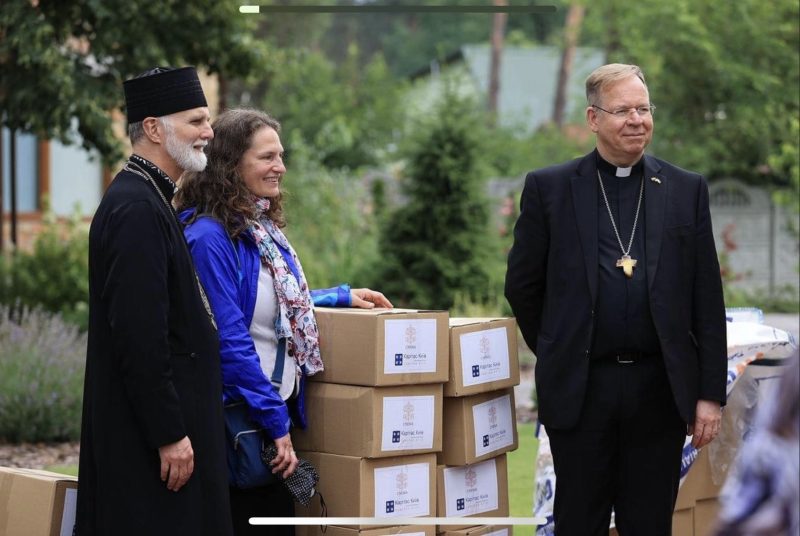 Mgr. Grusas bracht eerder een solidariteitsbezoek aan Oekraïne