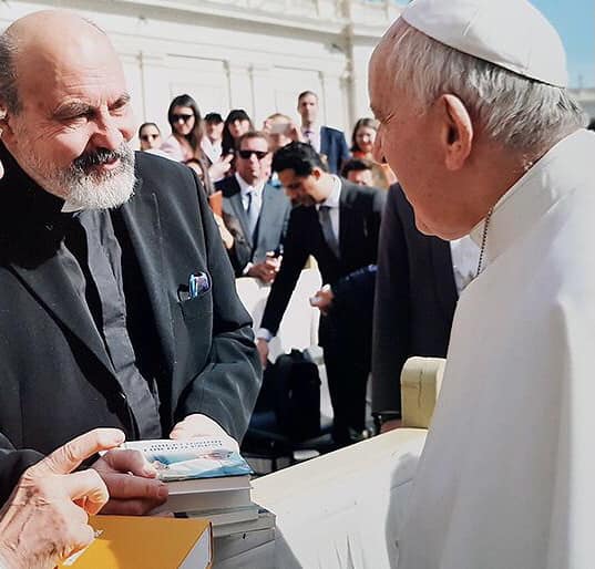 Tomas Halík met paus Franciscus