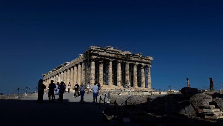 Het Parthenon op de Acropolis in Athene