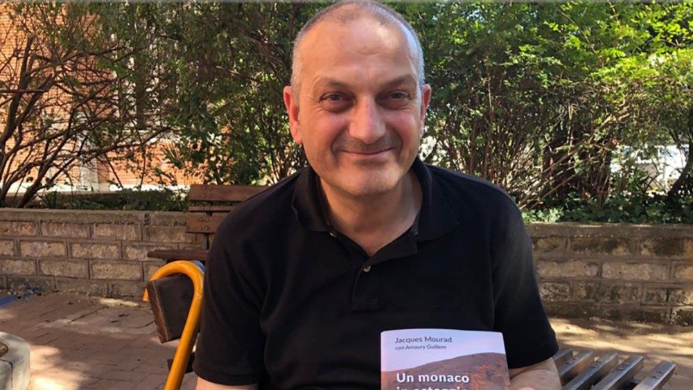 Jacques Mourad in juli 2019 in Rome bij de voorstelling van zijn boek