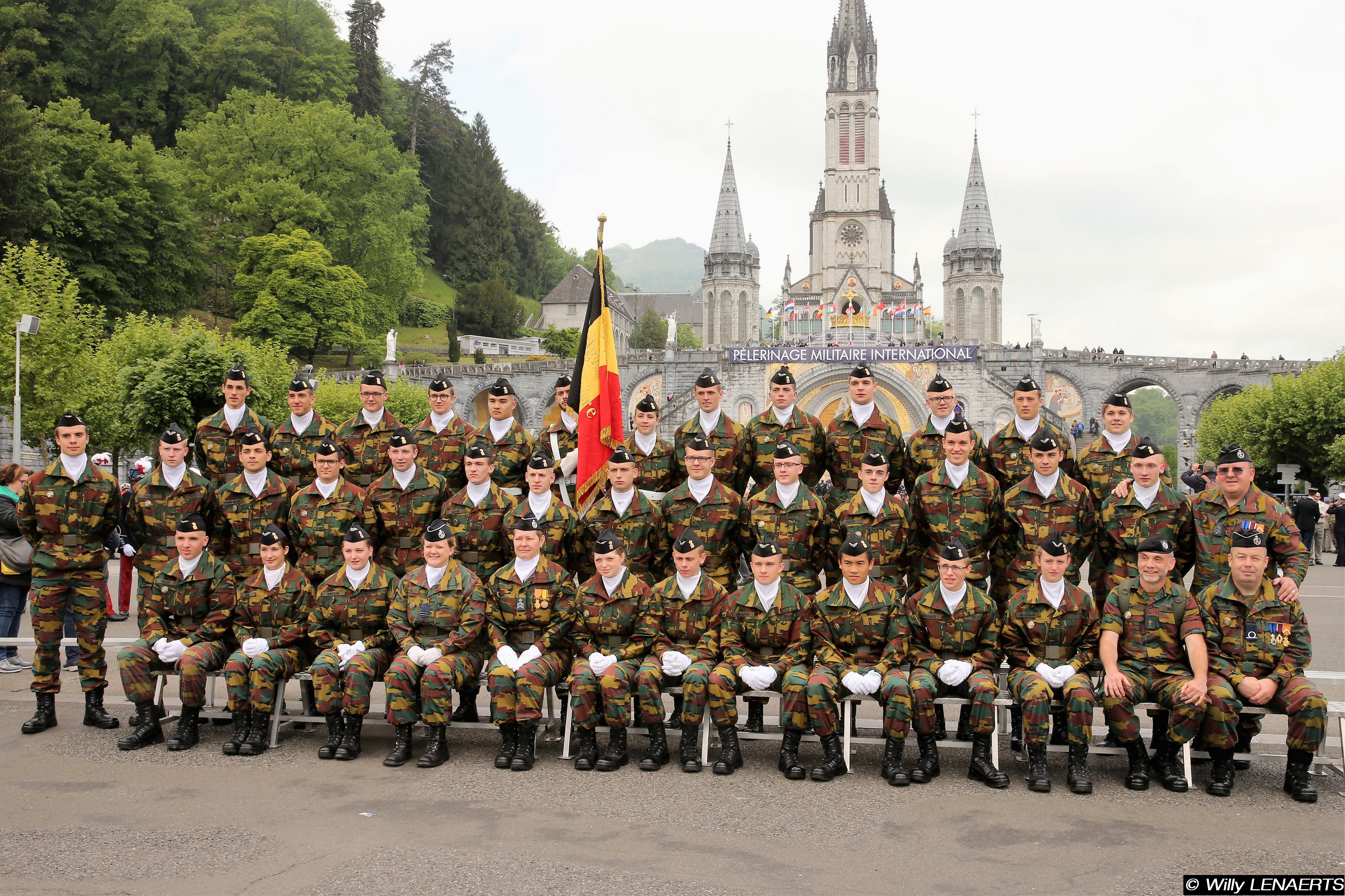 Groepsfoto van de Belgische delegatie