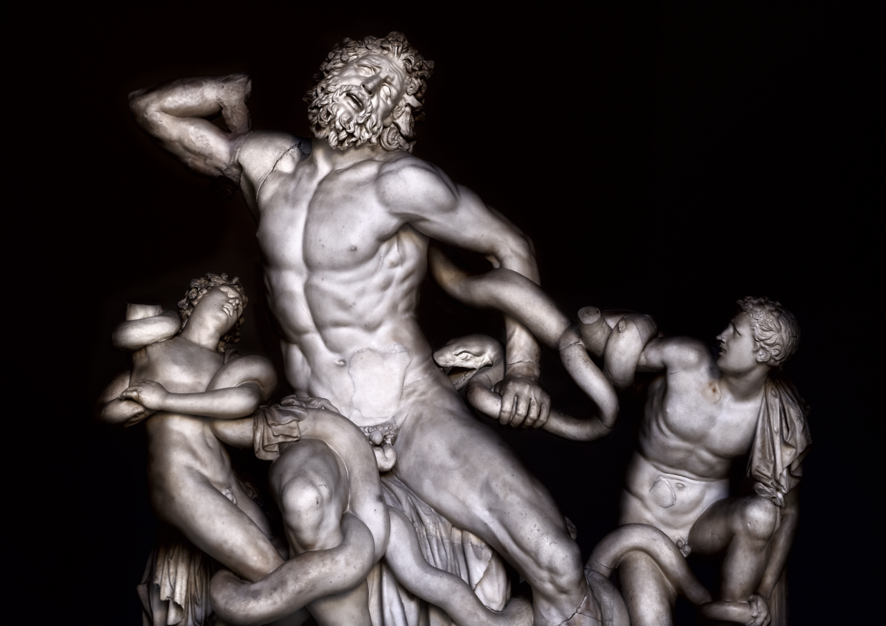 De Laocoön-beeldengroep in de Vaticaanse Musea.