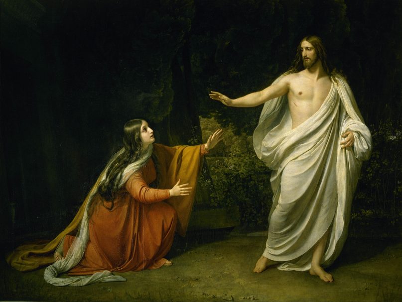 De verschijning van Christus aan Maria Magdalena na de opstanding van Alexander Ivanov