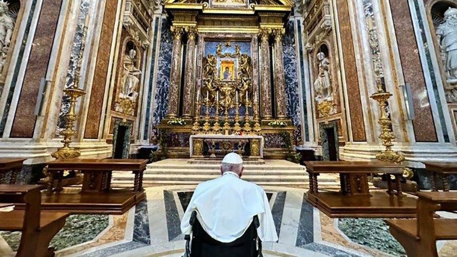 De Madonna Salus populi romani in de basiliek Santa Maria Maggiore 