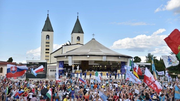 Het jongerenfestival in Medjugorje in 2019