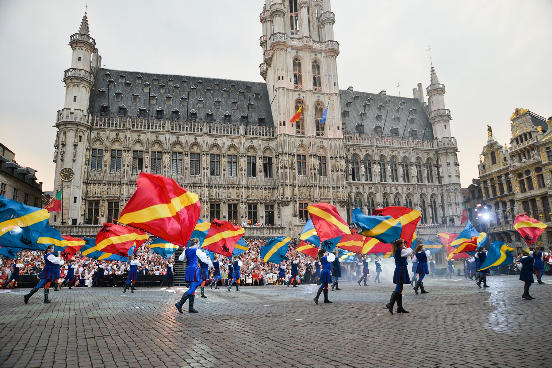 De Brusselse Ommegang op de Grote Markt van Brussel