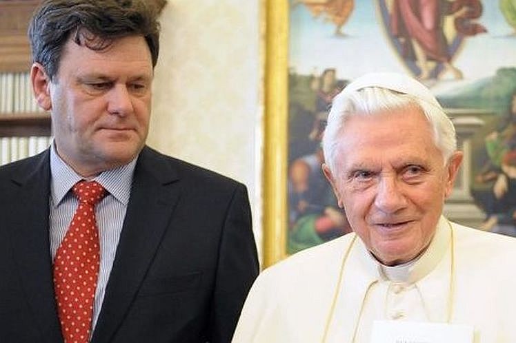 Peter Seewald met paus Benedictus XVI