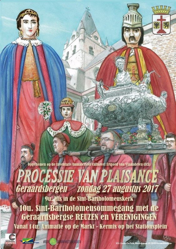 De affiche voor de editie 2017 van de Processie van Plaisance