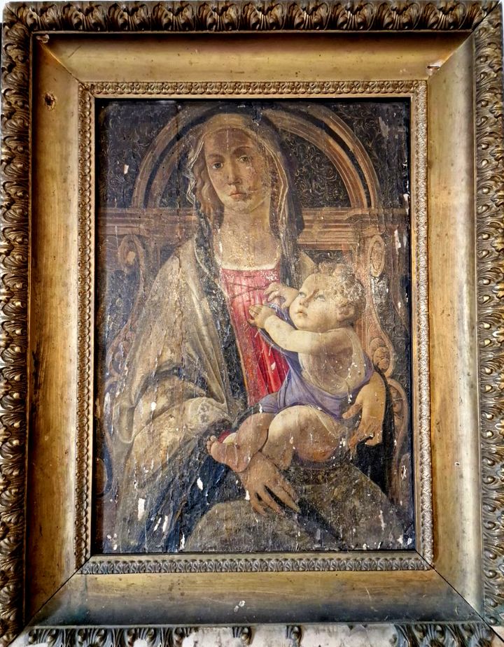 De teruggevonden Madonna met kind van Boticelli