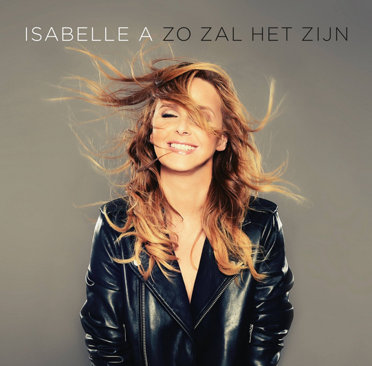 Isabelle A. op de cover van haar nieuws cd.