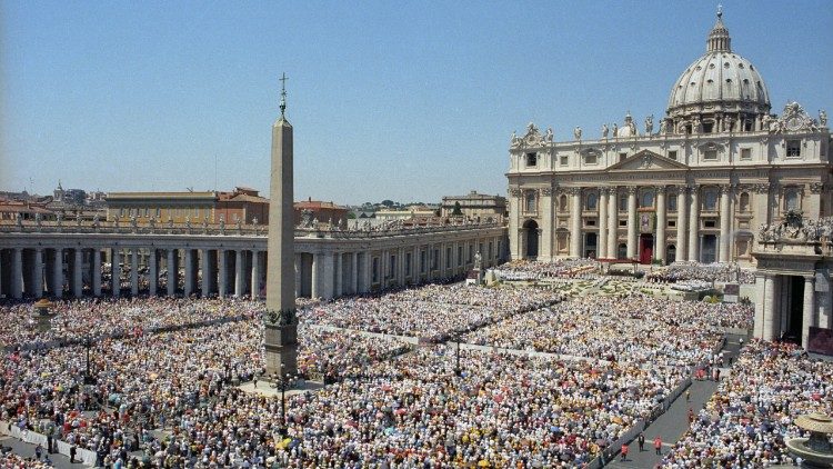 Het Sint-Pietersplein in Rome