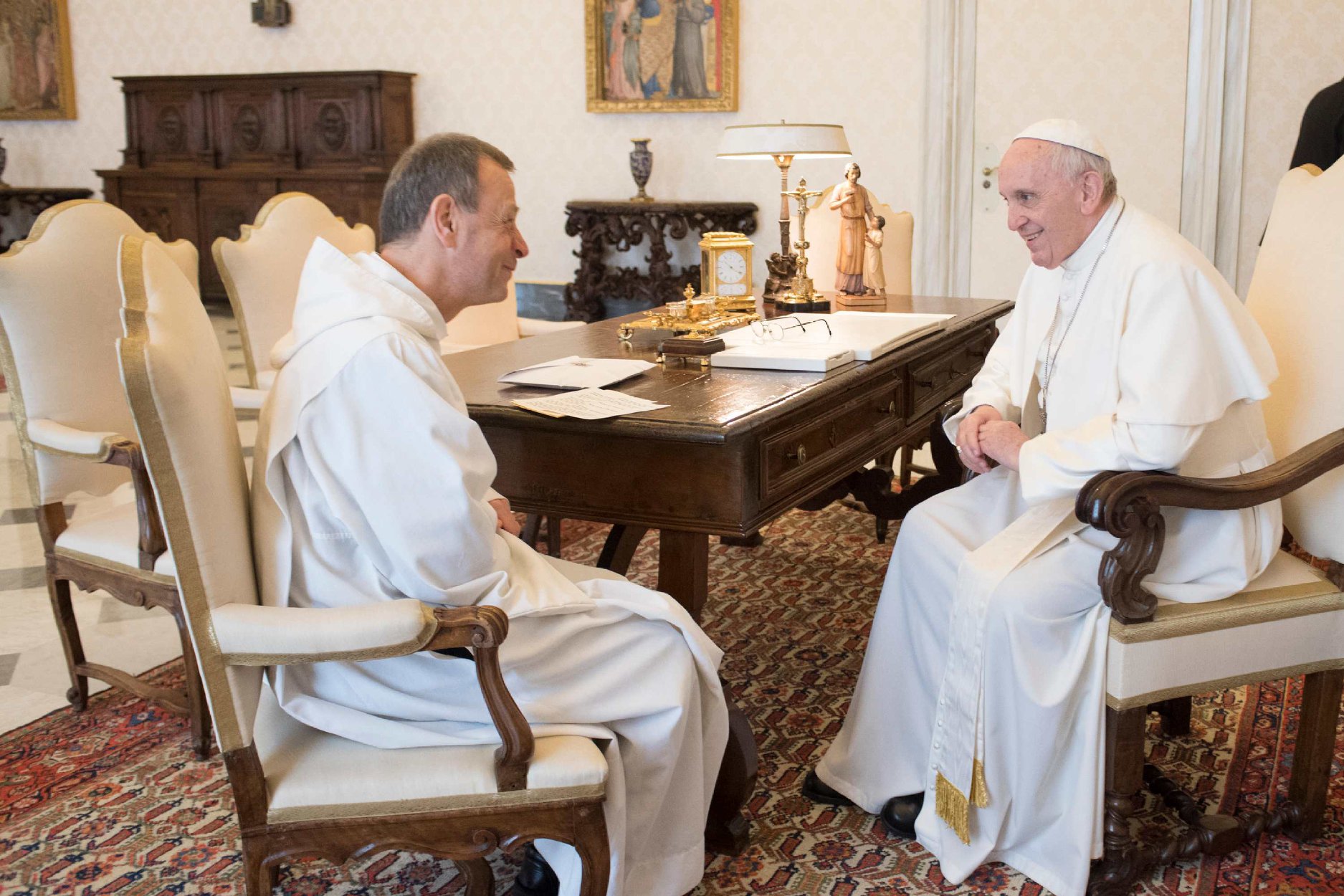 Broeder Alois bij paus Franciscus