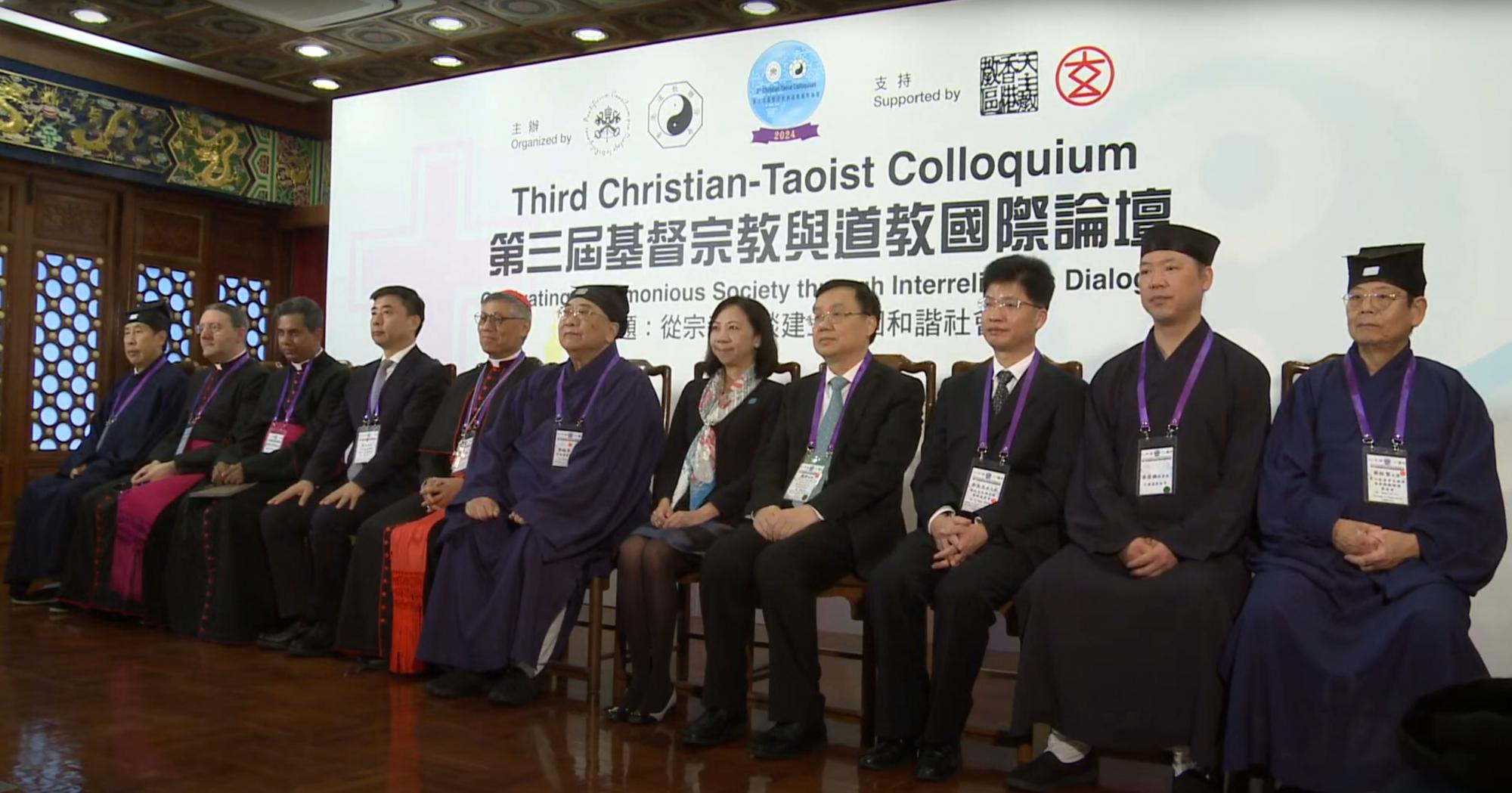 Openingsceremonie van het Third Christian-Taoist Colloquium in Hong Kong op 11 maart