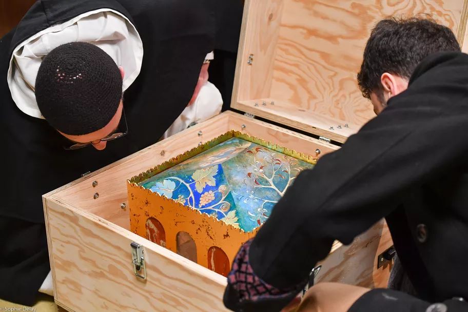 De relikwie van Thomas van Aquino wordt voorbereid op de verhuis naar Bordeaux