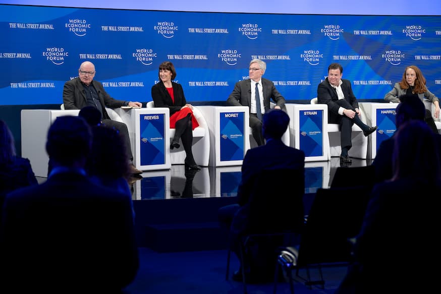 Vergadering van wereldleiders op het Wereld Economisch Forum in Davos, Zwitserland op 17 januari 2024