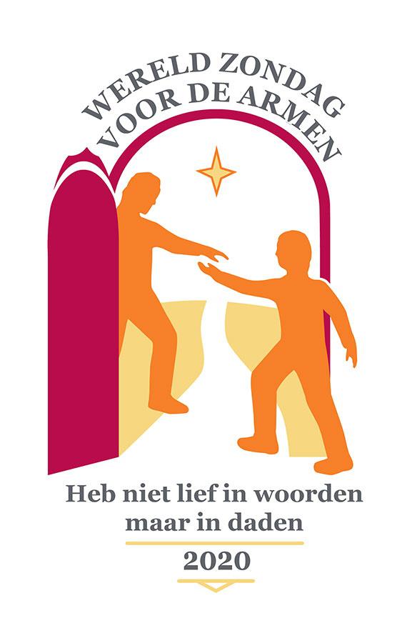 Het logo van de 4de editie van de Werelddag van de Armen