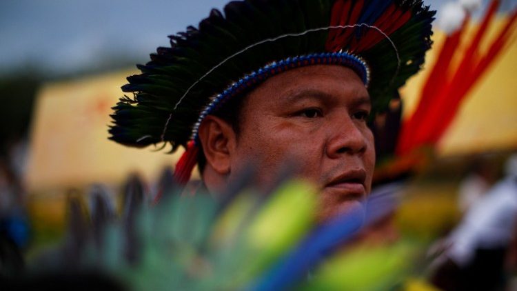 Protest van het Yanomami-volk