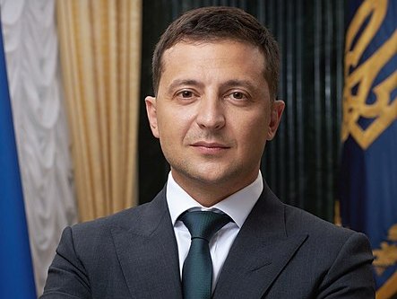 De Oekraïense president Volodymyr Zelenskyj