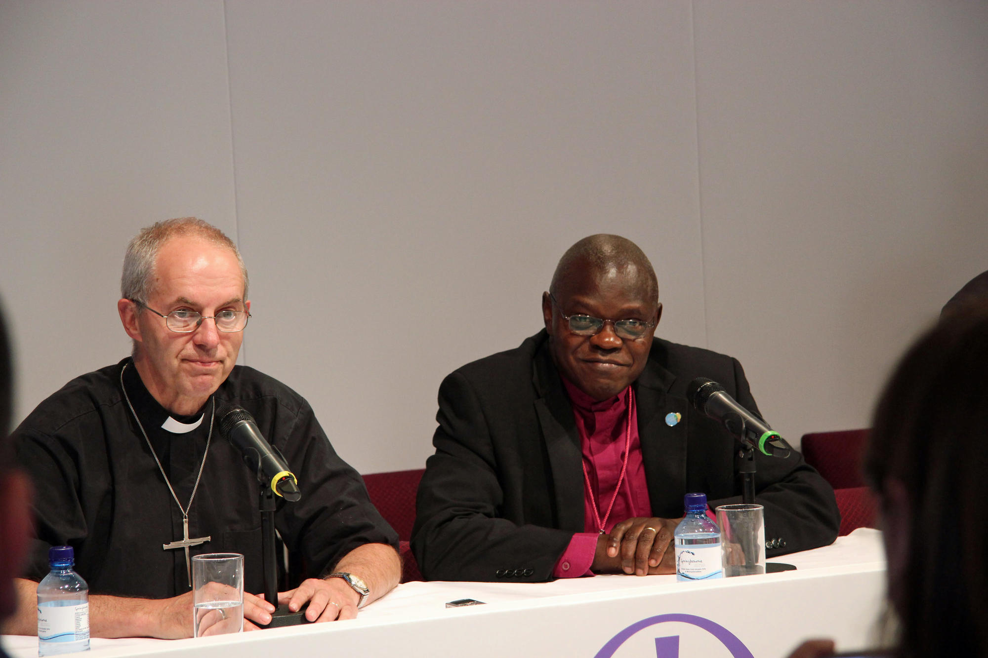 De anglicaanse aartsbisschoppen Welby en Sentamu