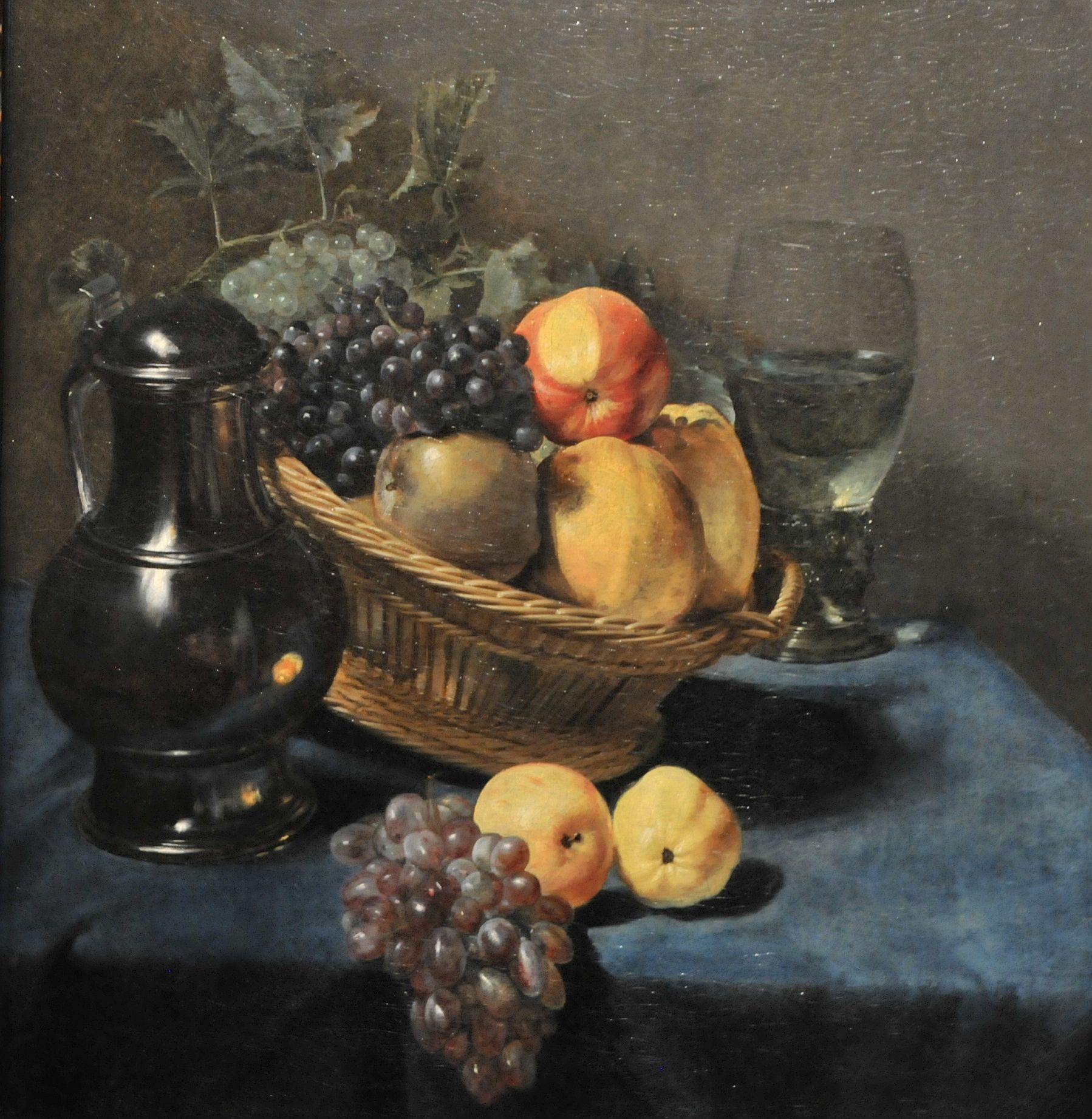 Stilleven met fruitmand van Judith Leister