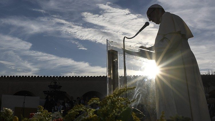 Vredesgebed van paus Franciscus in Asssisi