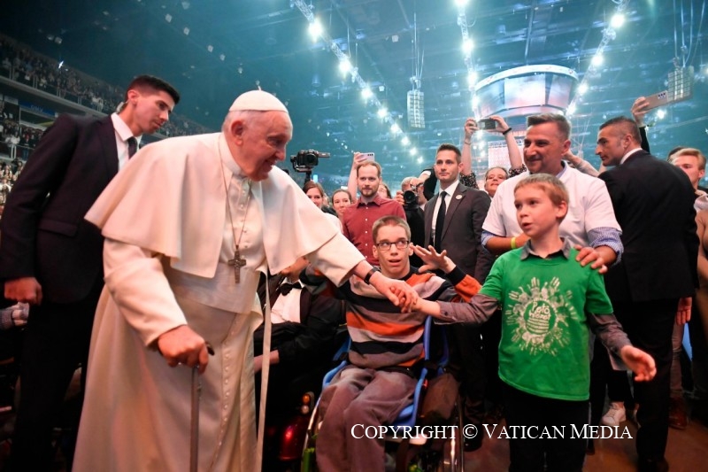 Franciscus nam ook tijd voor persoonlijke ontmoetingen