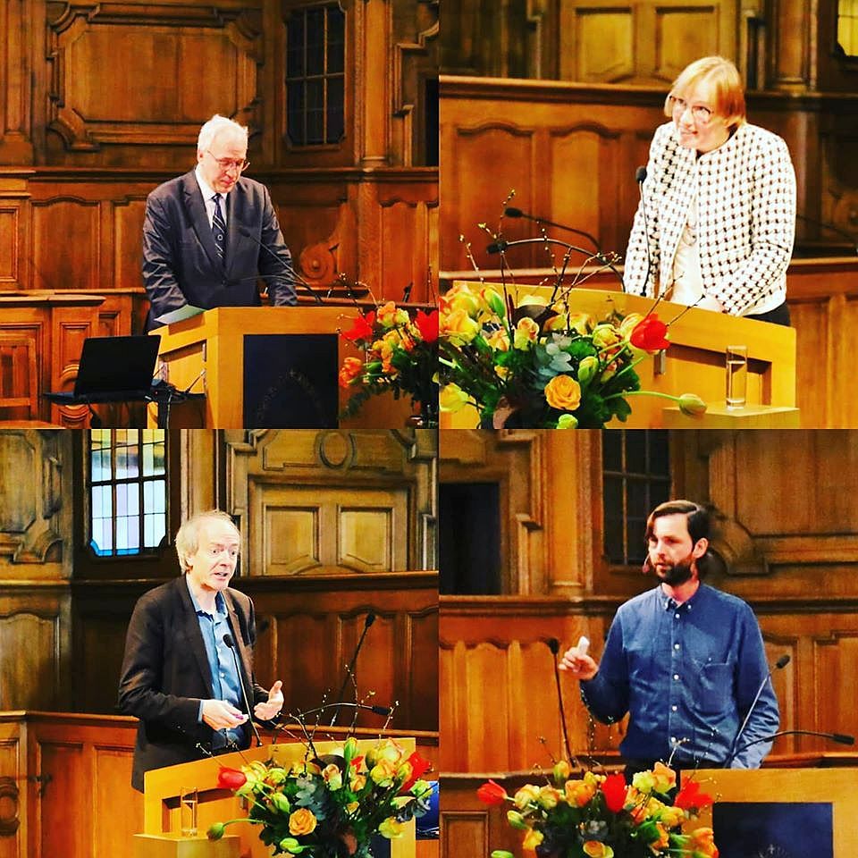 Bart Preneel, Lode Lauwaert, Esther Reed en Jan Wouters.