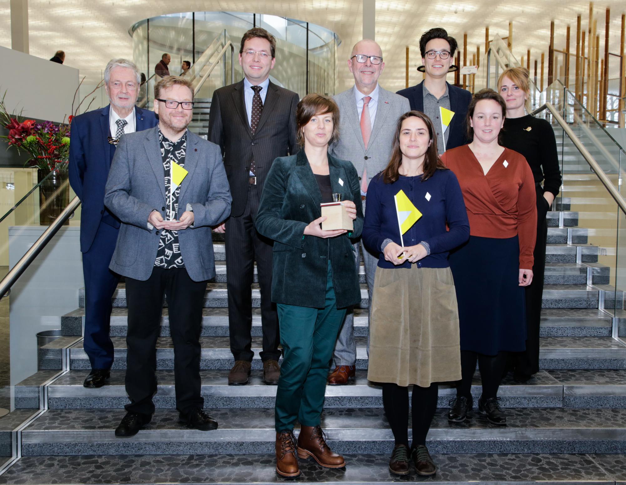 De winnaar en de laureaten van de Erfgoedprijs van de Provincie Antwerpen