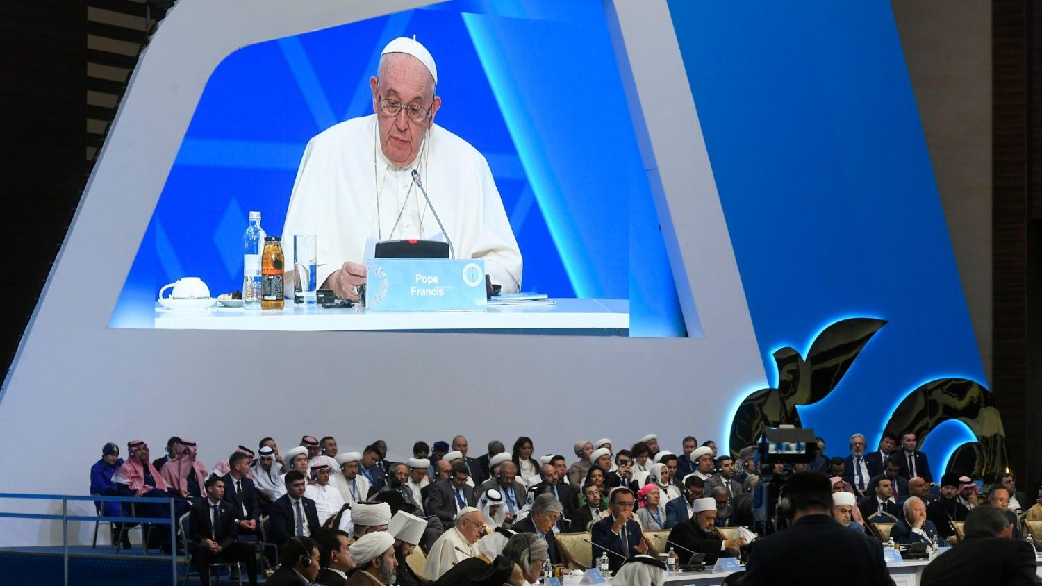 Paus Franciscus in zijn slottoespraak