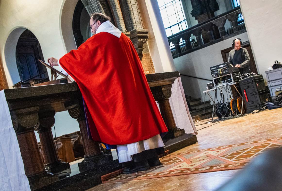 De viering van Palmzondag 2020 vanuit de abdij Keizersberg in Leuven