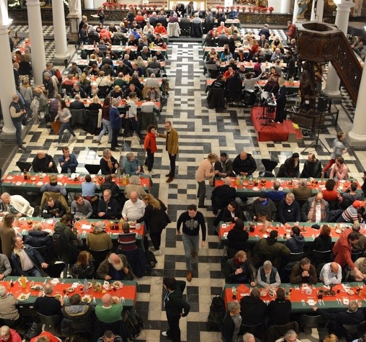 Kerstfeest met de vrijwilligers van Sant'Egidio