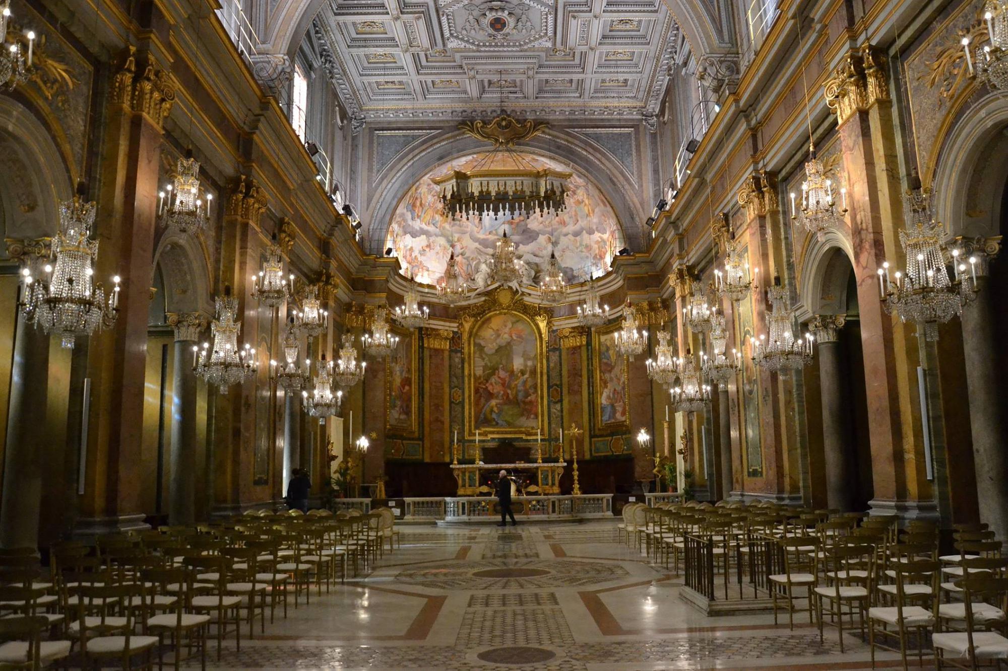 De basiliek Santi Giovanni e Paolo in Rome, titelkerk van kardinaal de Kesel